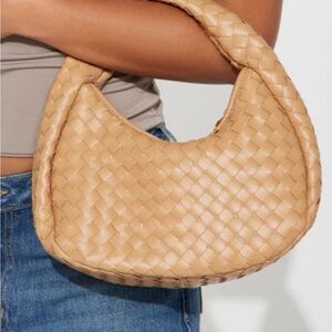 Urban Expressions Tan Woven Hobo Bag